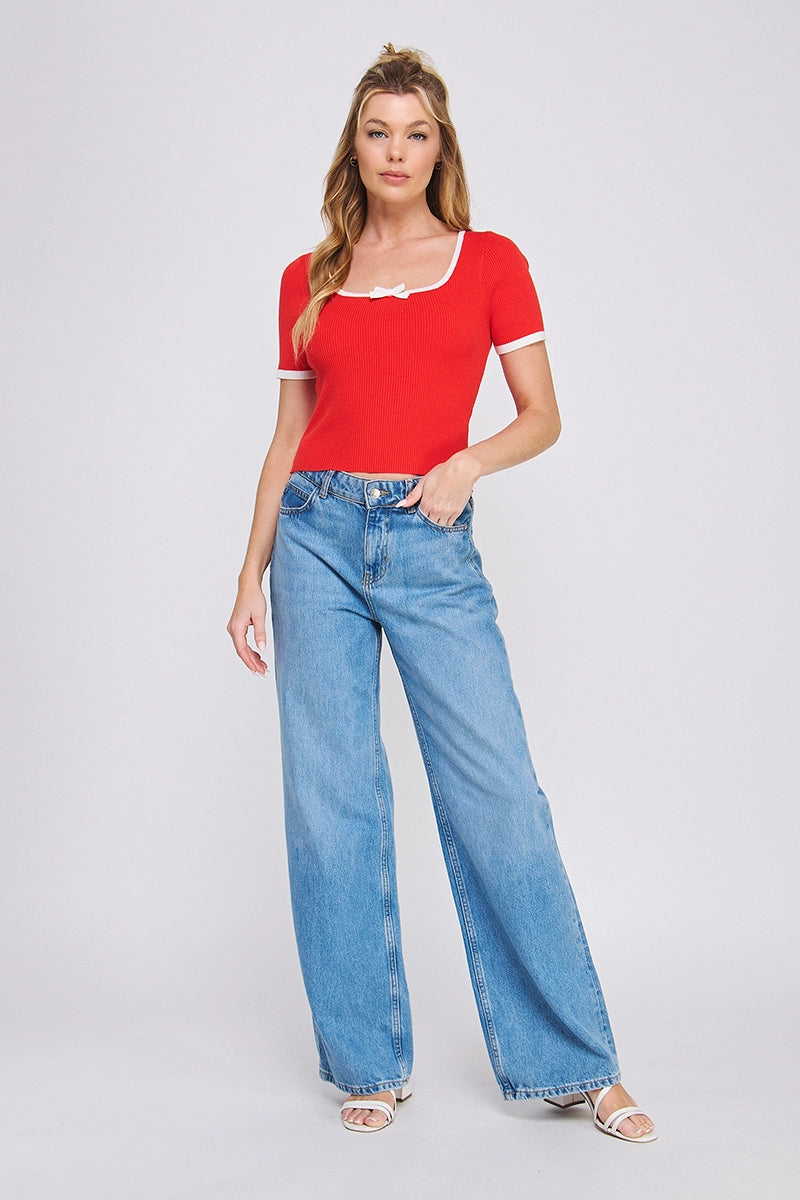 Bow Top- Red