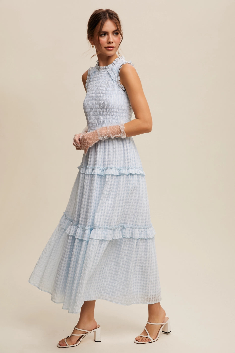 Gingham Maxi Dress