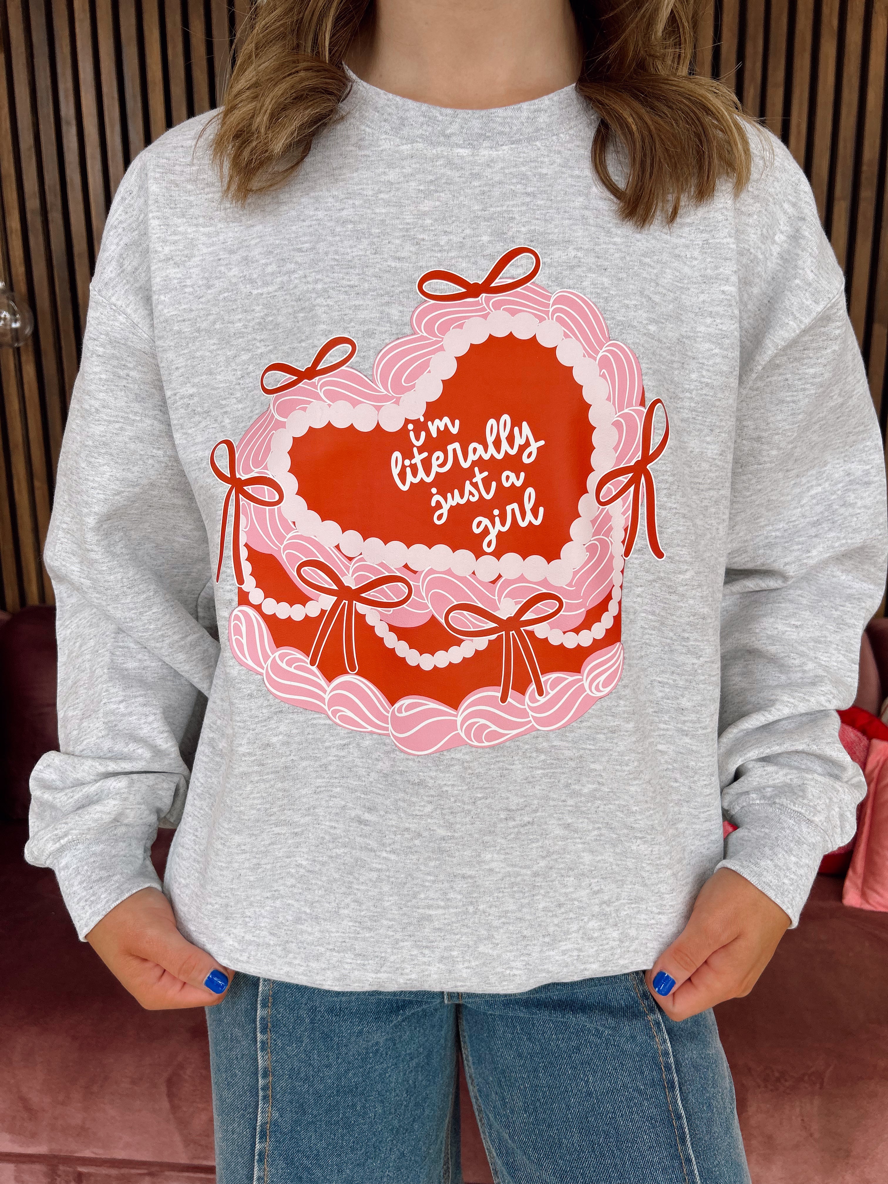 BJB Customs: Just a Girl Sweatshirt