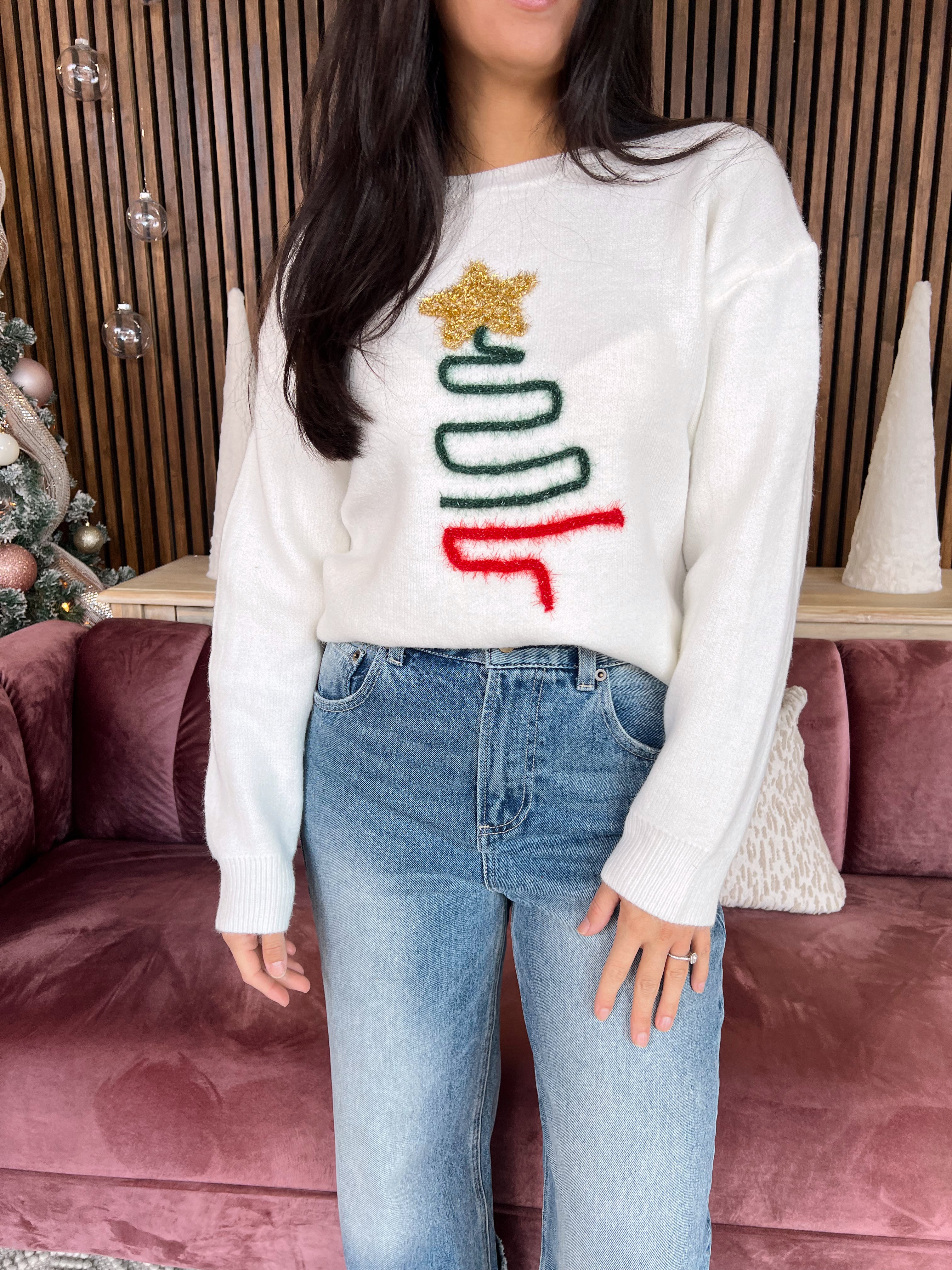 Tinsel Tree Sweater