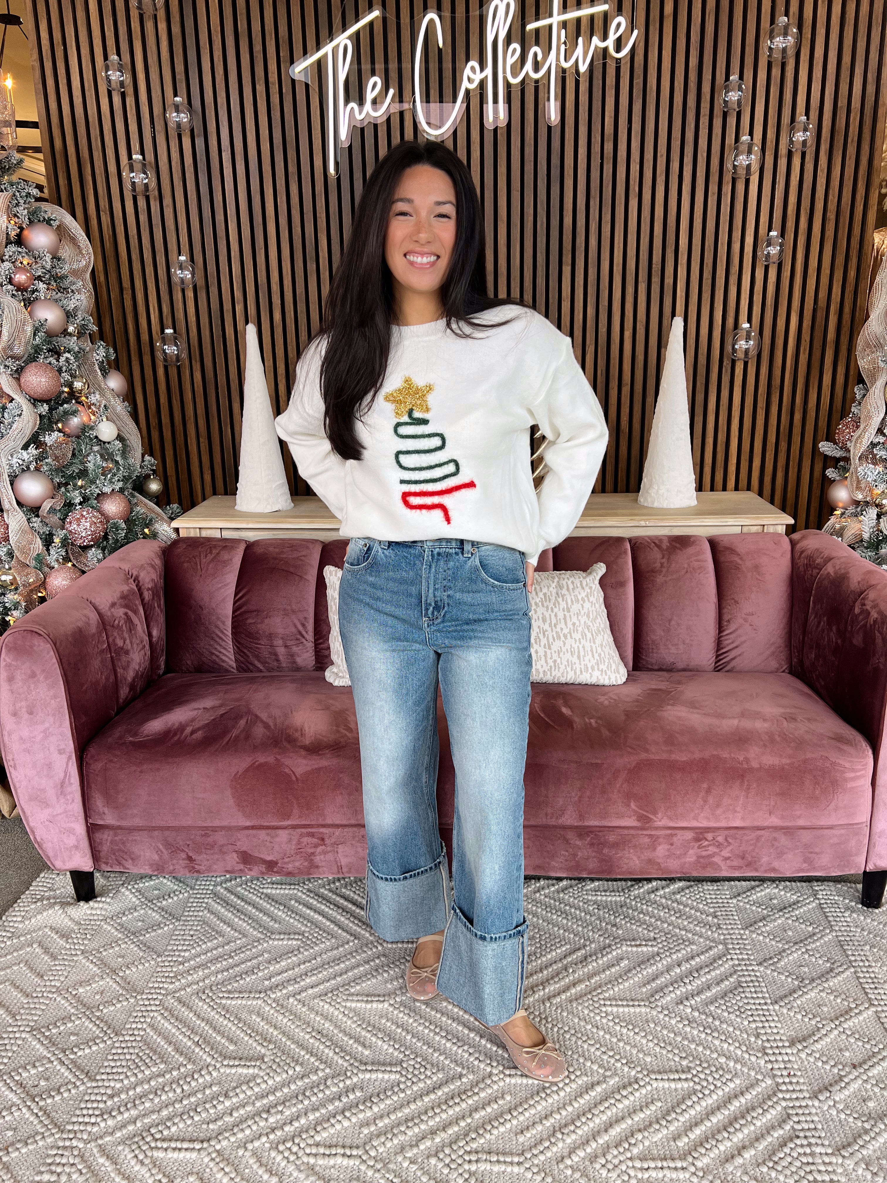 Tinsel Tree Sweater
