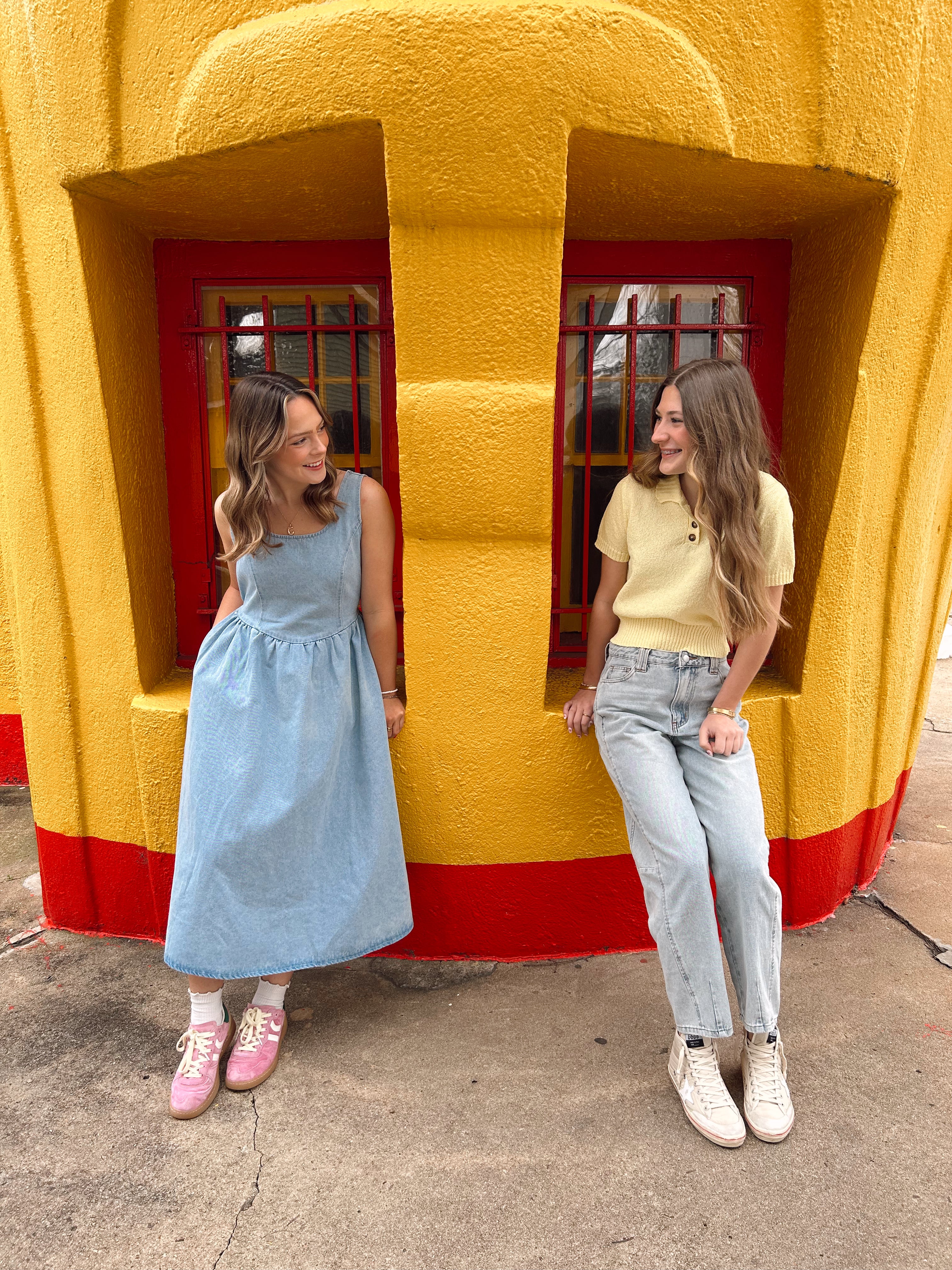 Yellow Collared Top