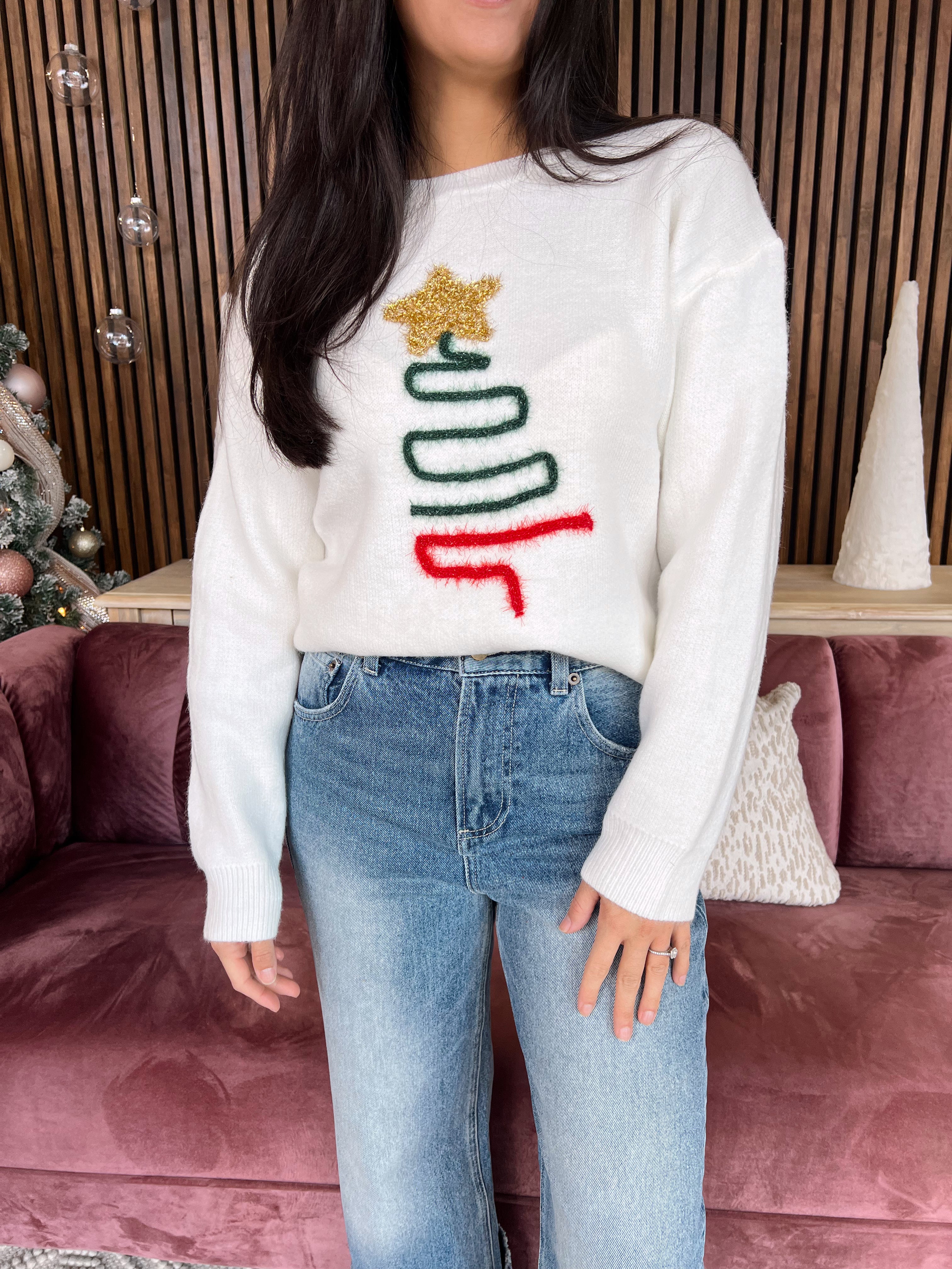 Tinsel Tree Sweater
