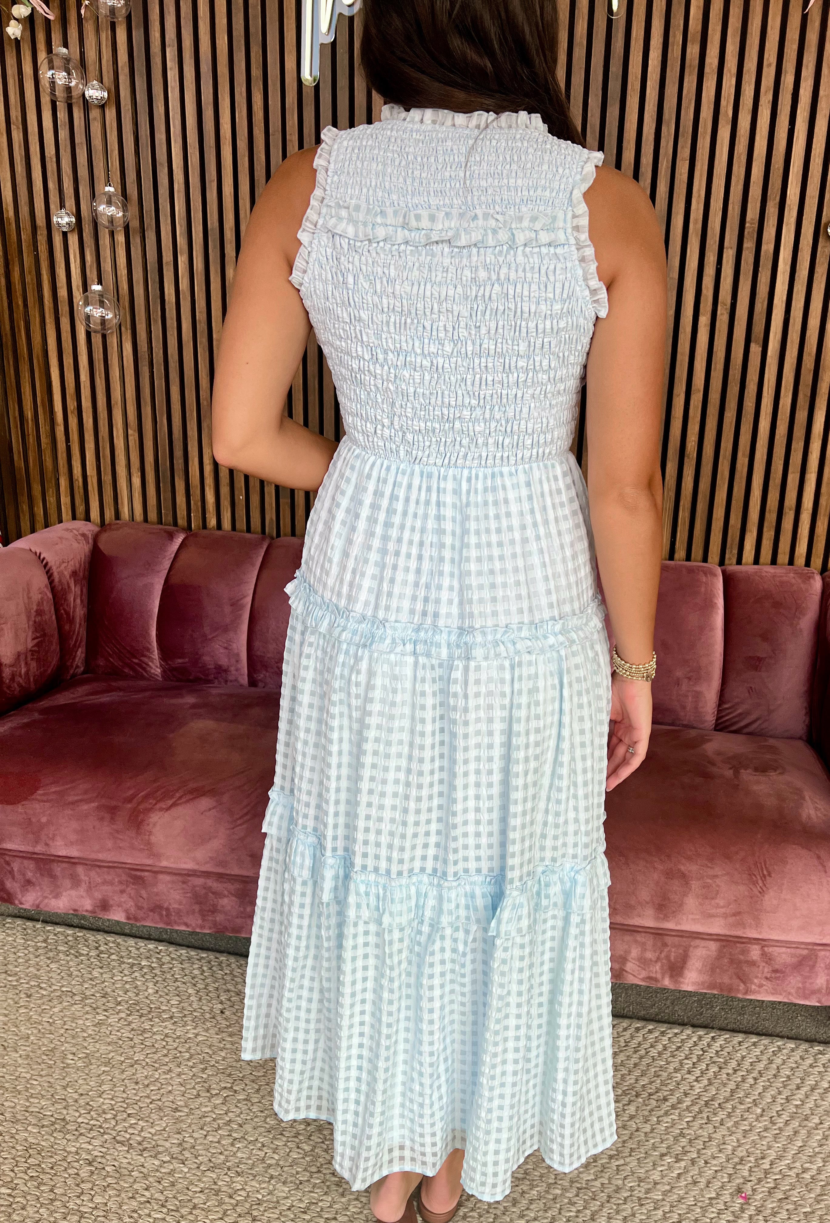 Gingham Maxi Dress