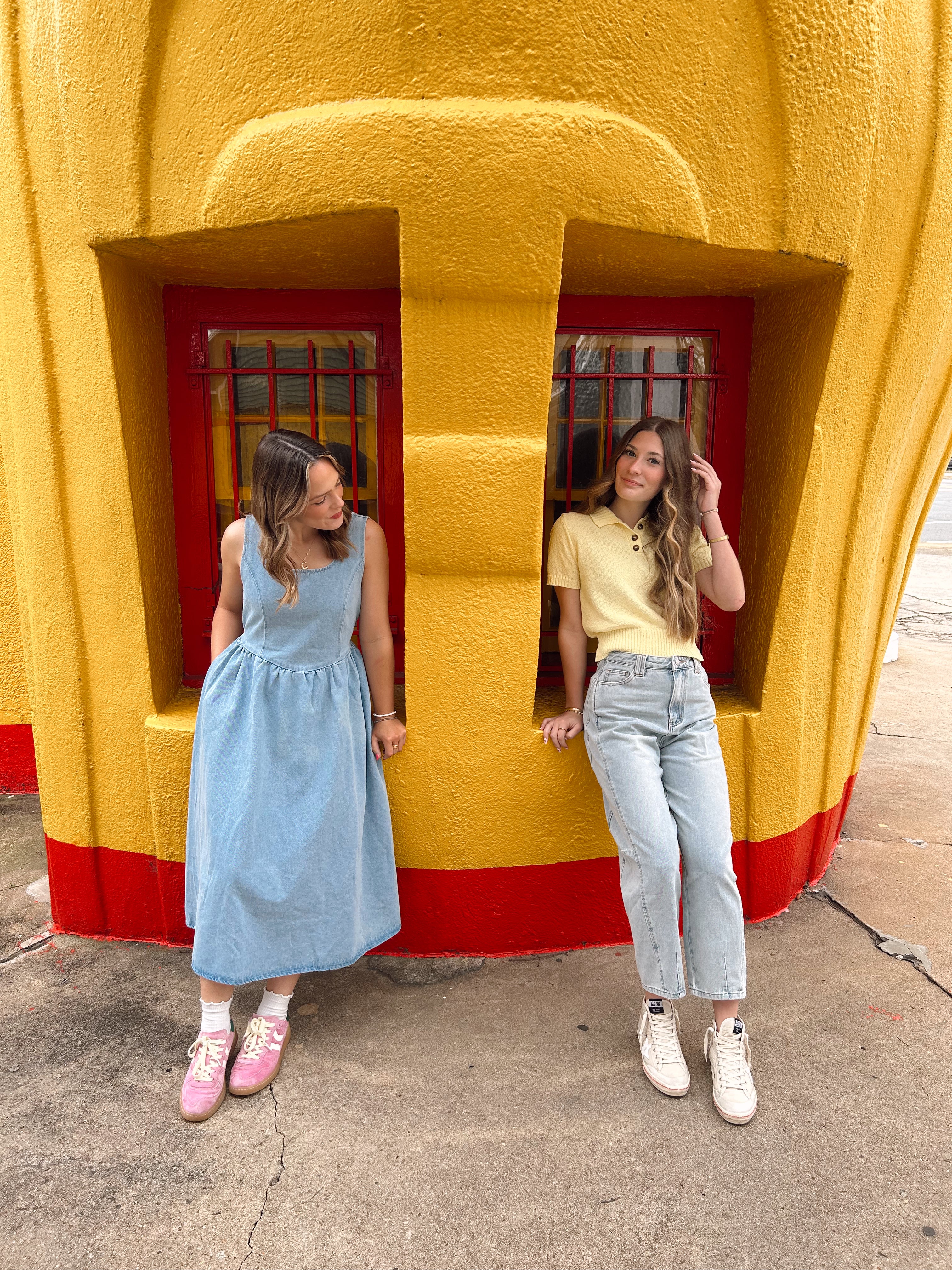 Yellow Collared Top