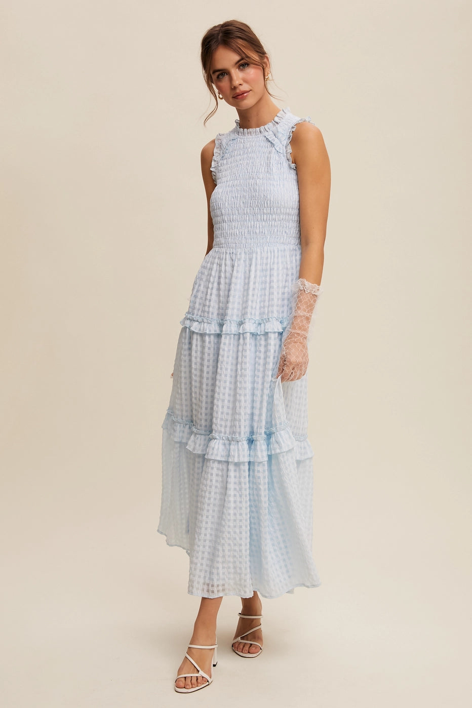 Gingham Maxi Dress