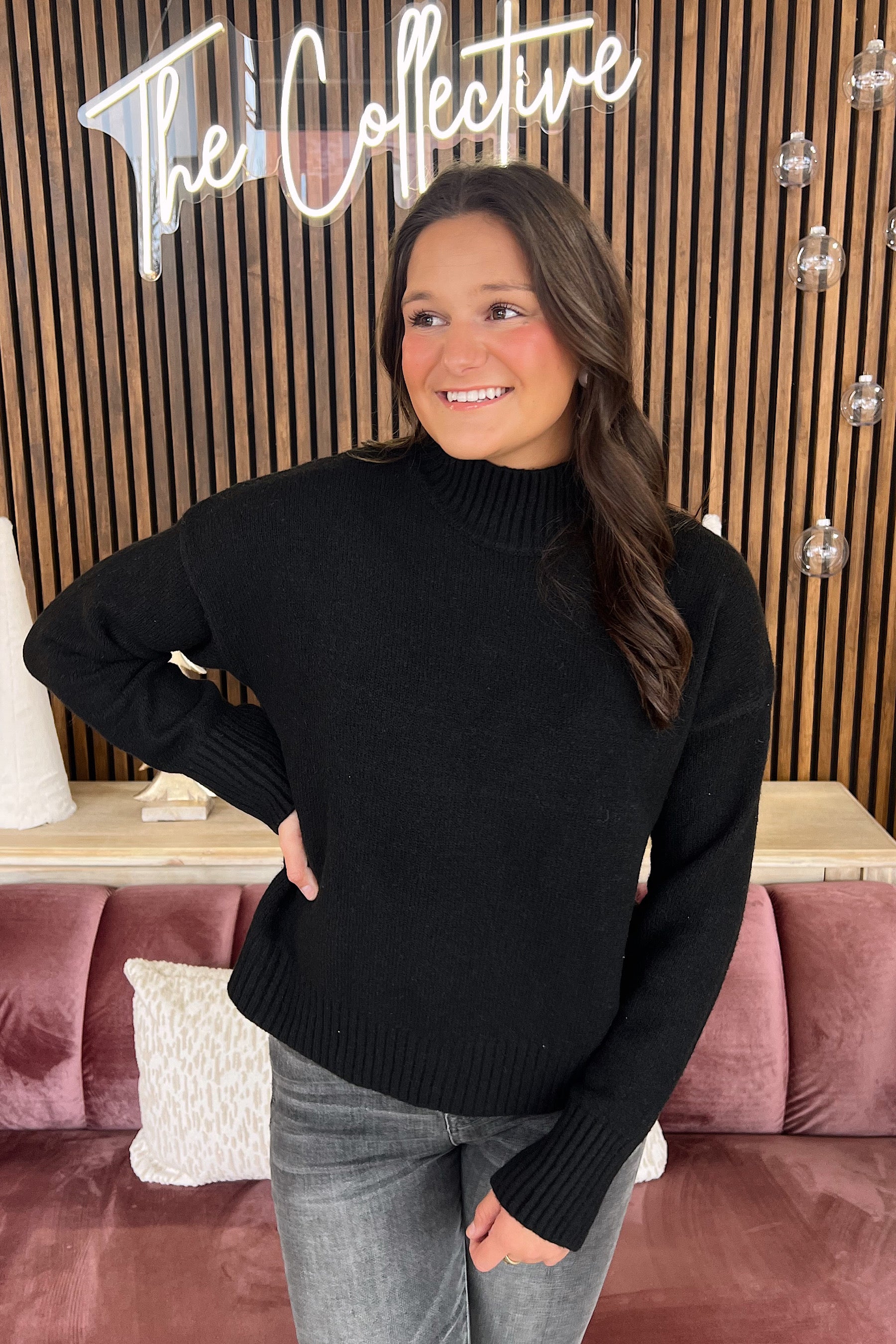 Black Turtleneck Sweater