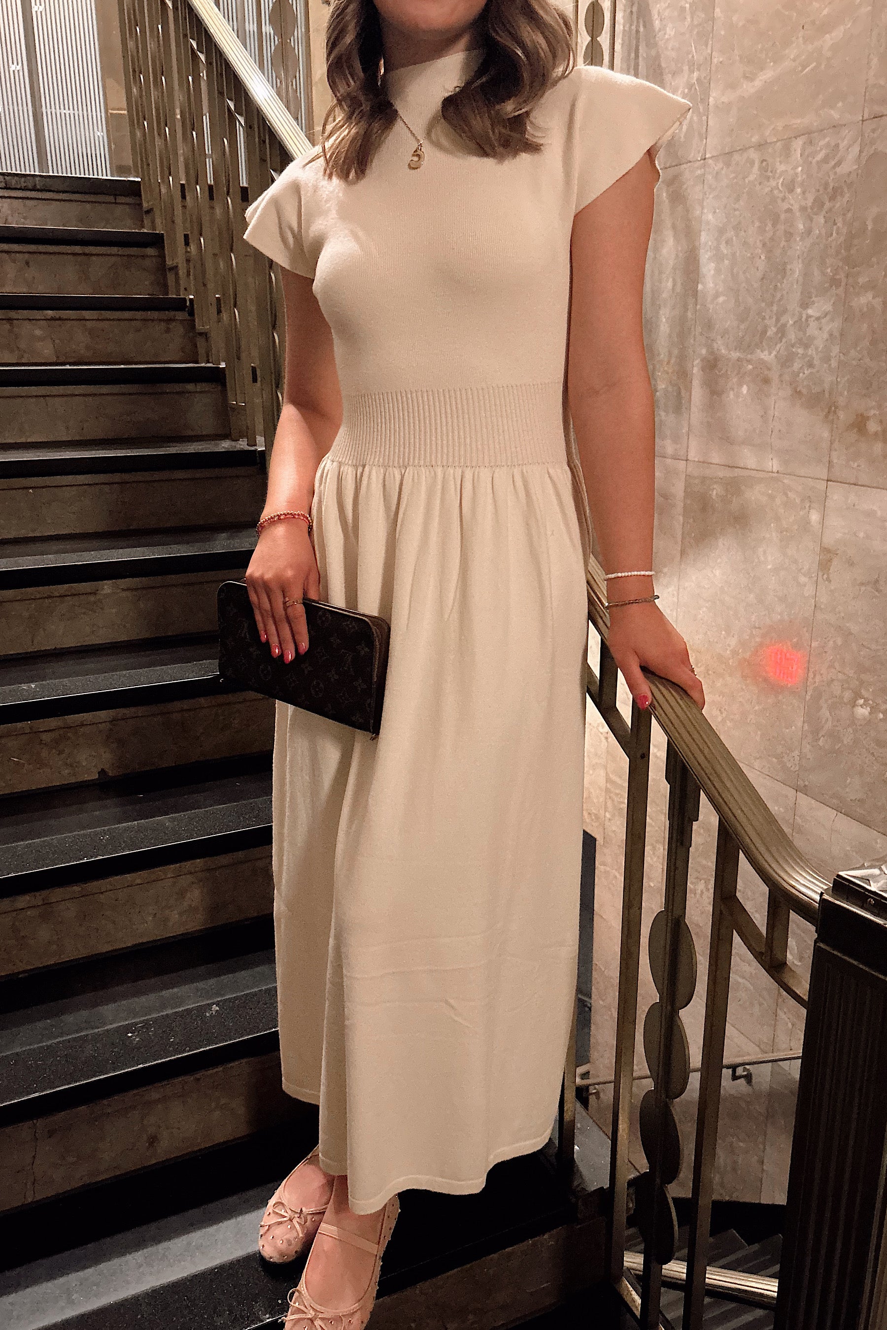 Mixed Cream Dress
