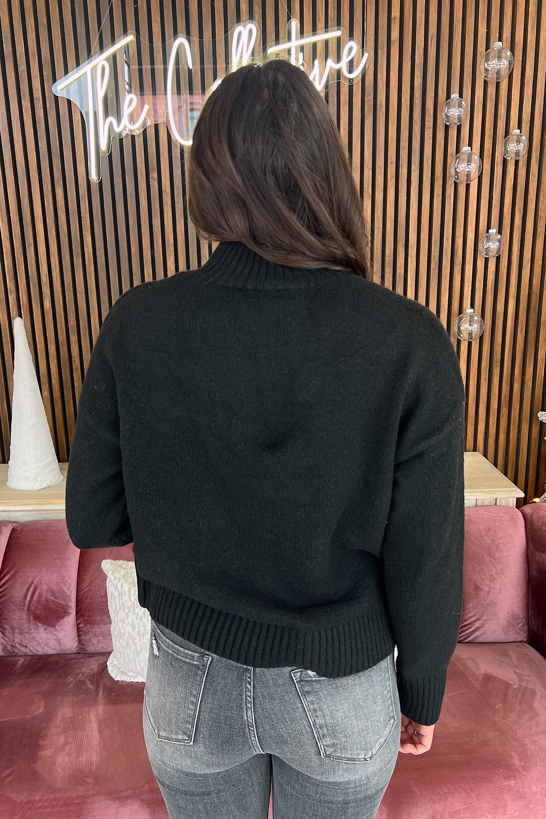 Black Turtleneck Sweater