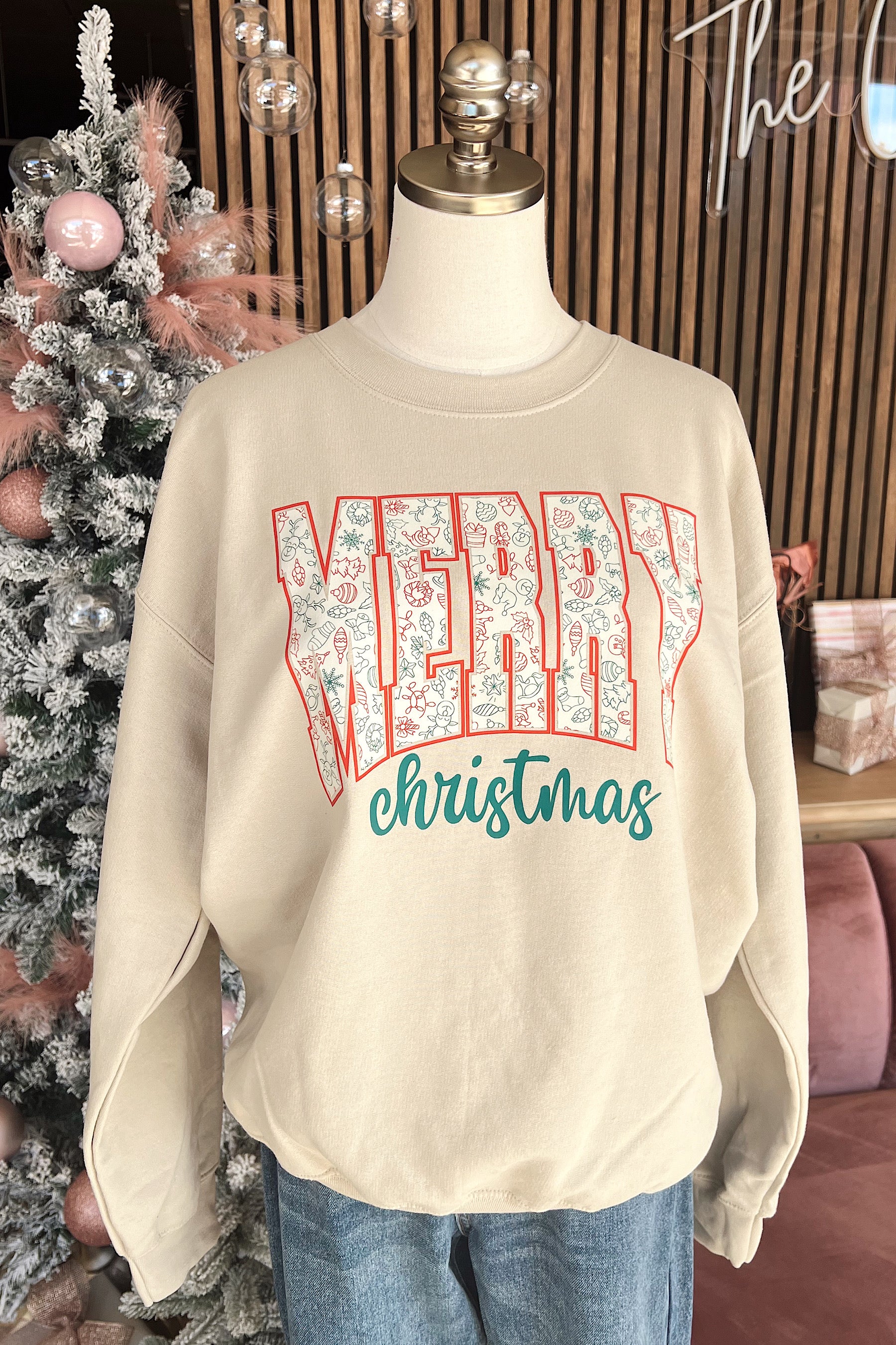 Customs: Holly Jolly Merry Christmas Sweatshirt
