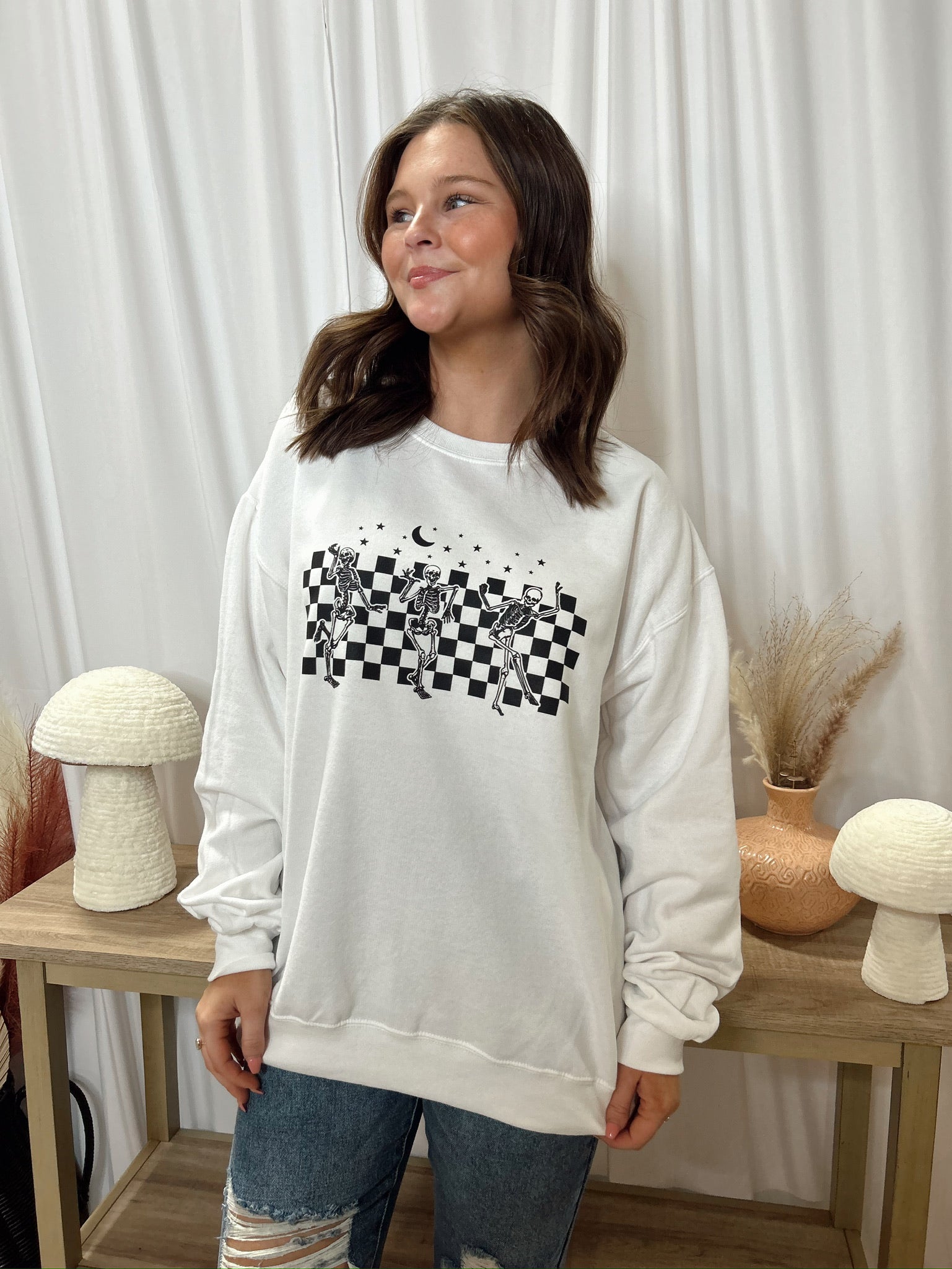 Checkered Skeletons Sweatshirt