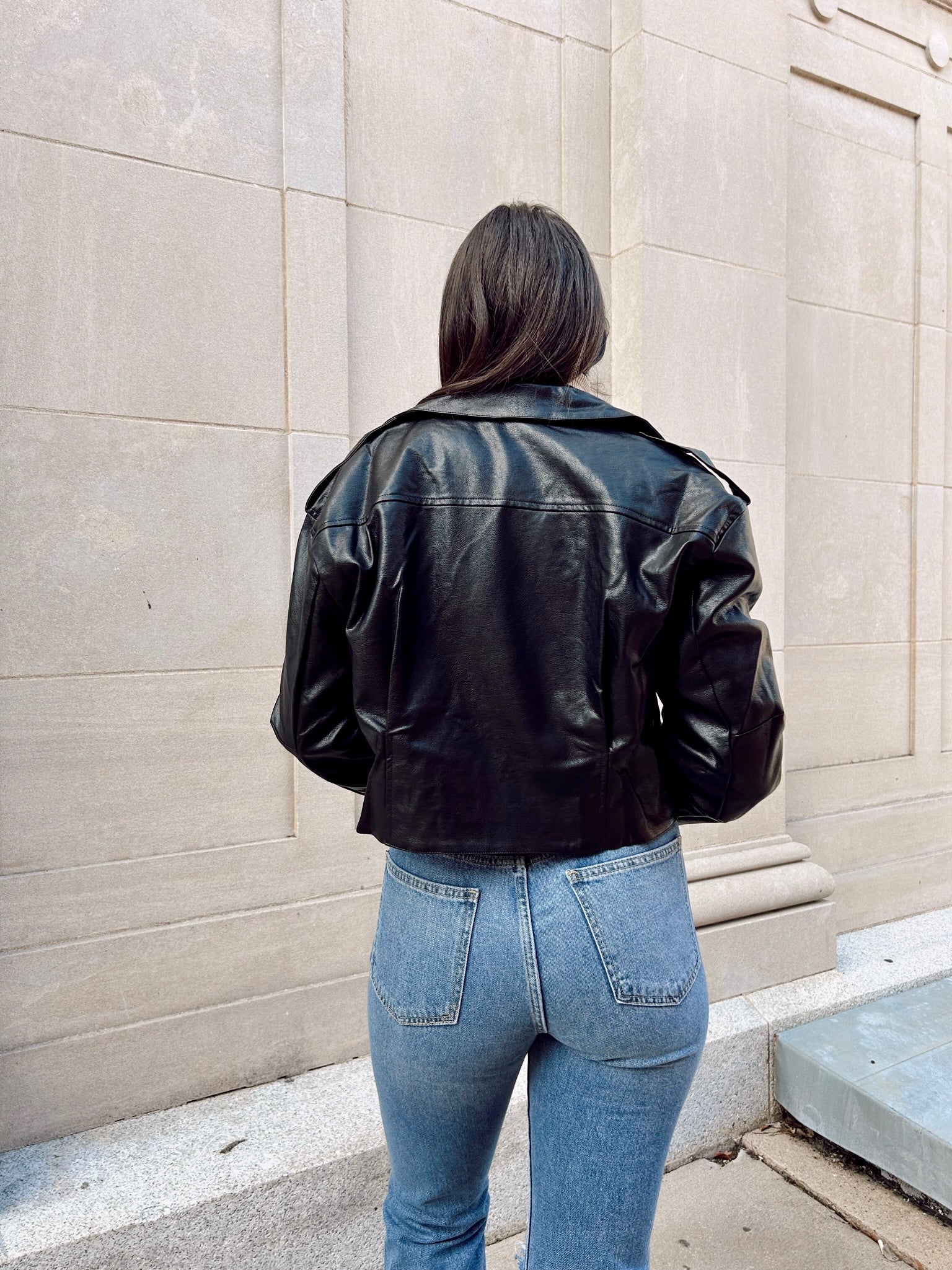 Current Times Leather Jacket