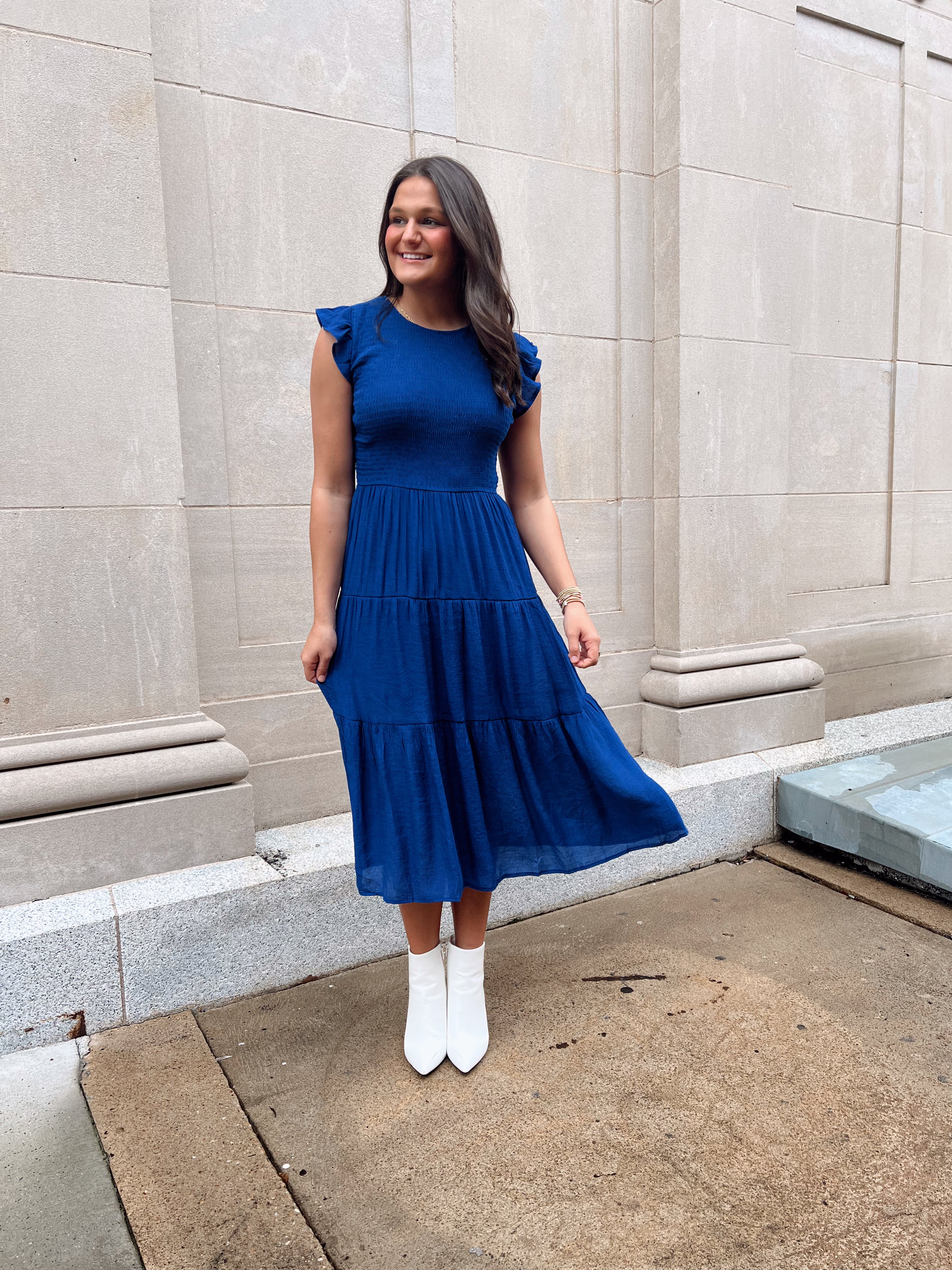 City Life Dress- Royal Blue