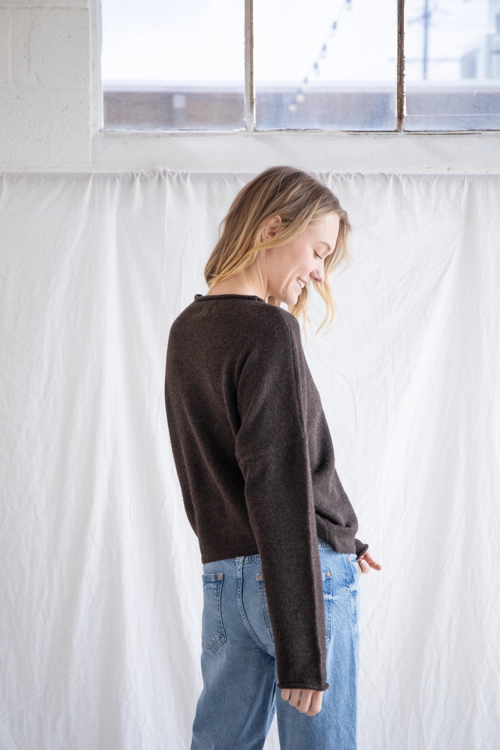 Core Cardigan- Chocolate