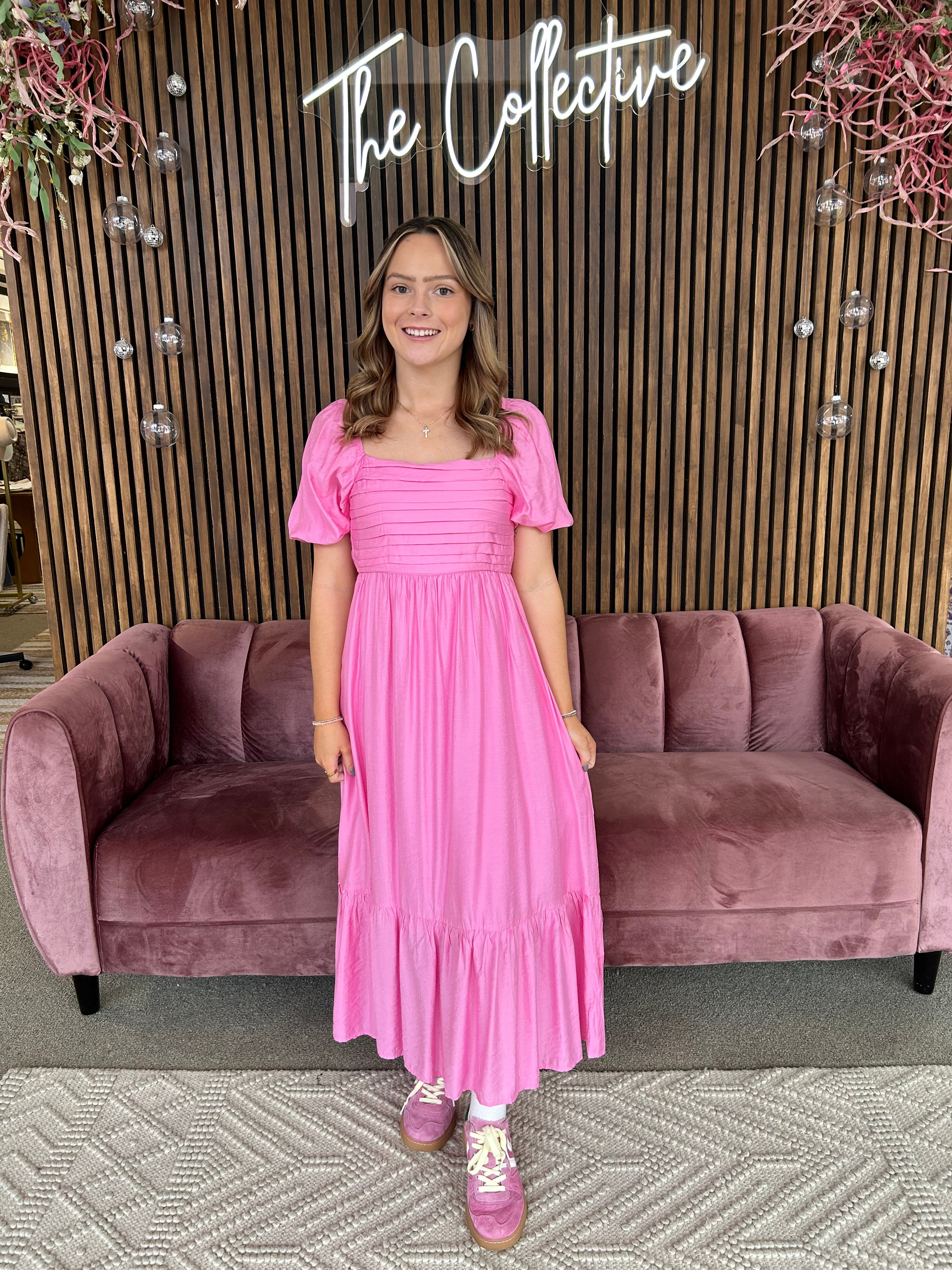 Classic Maxi Dress- Pink