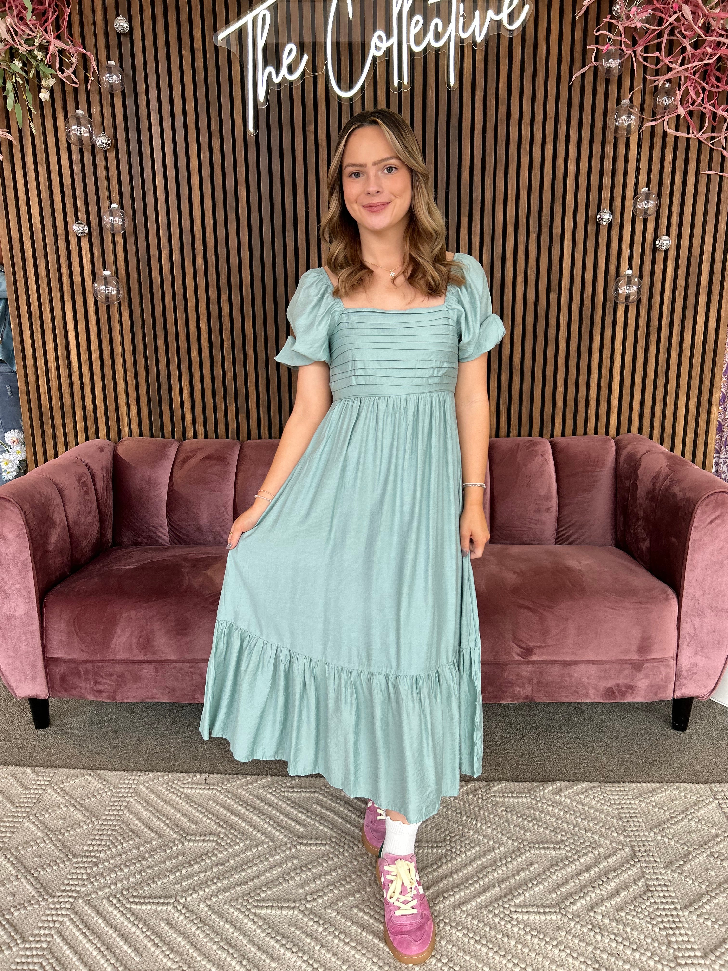 Classic Maxi Dress- Mint