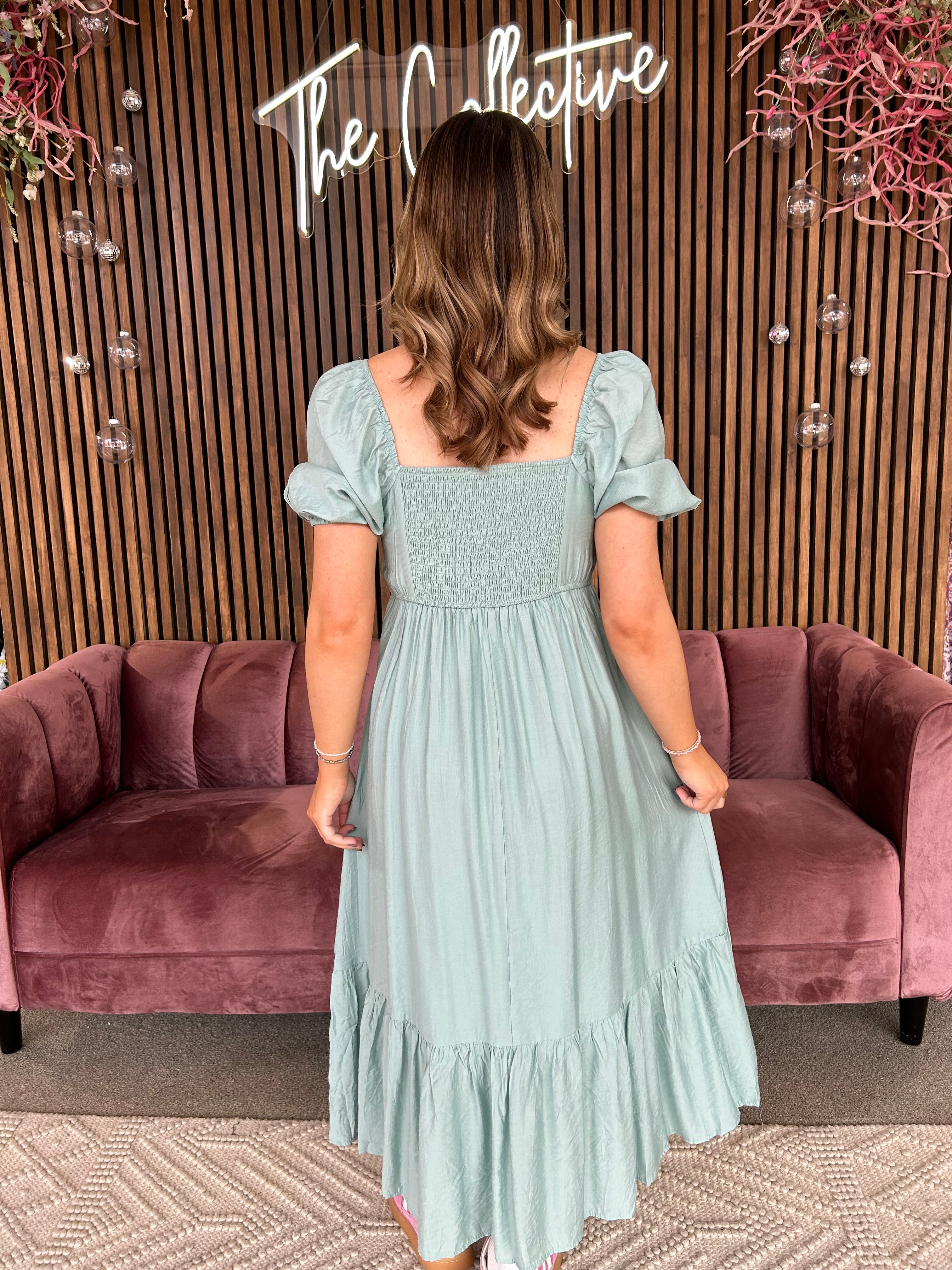 Classic Maxi Dress- Mint