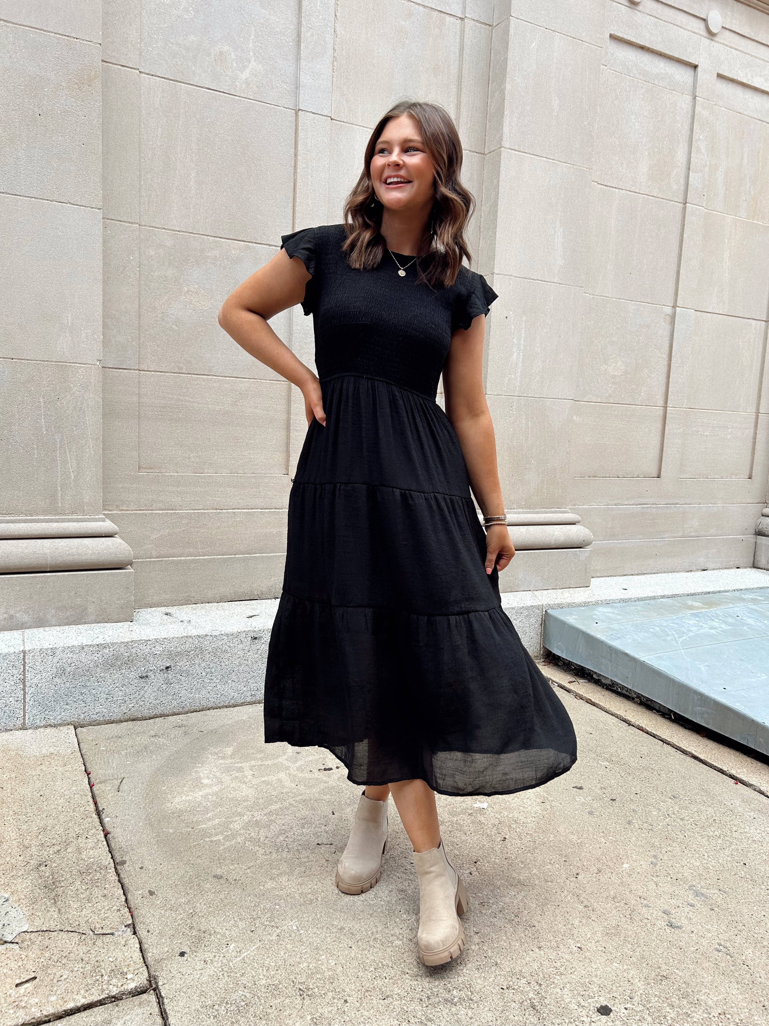 3x clearance black dress