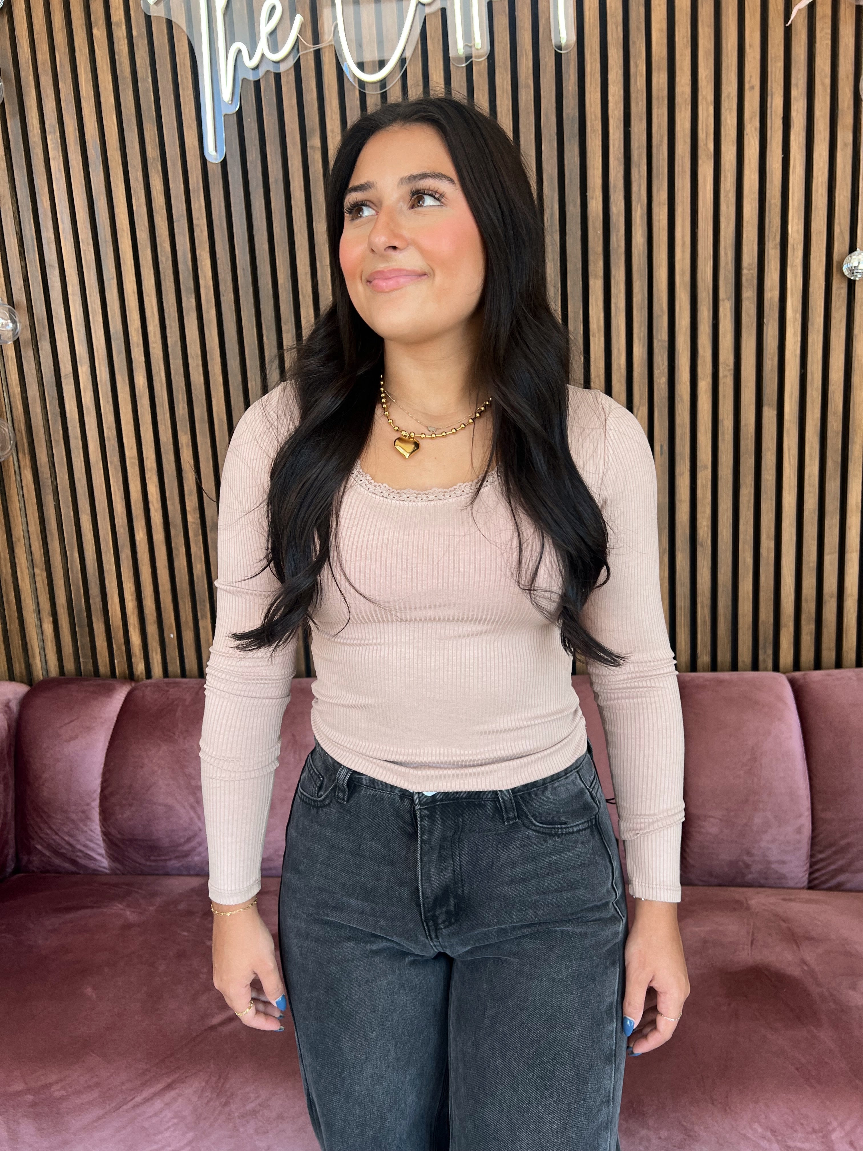 Lace Trim Top