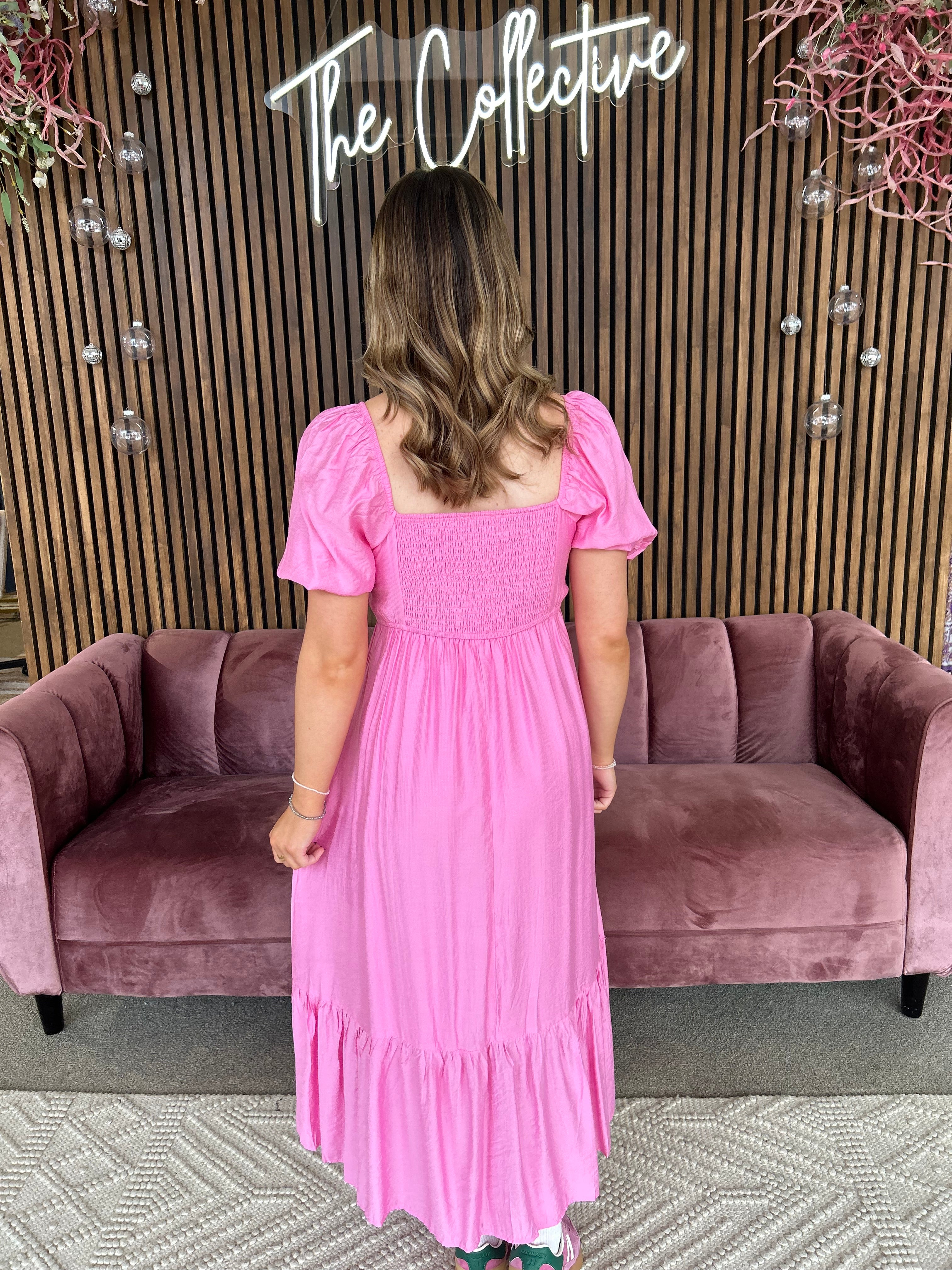 Classic Maxi Dress- Pink