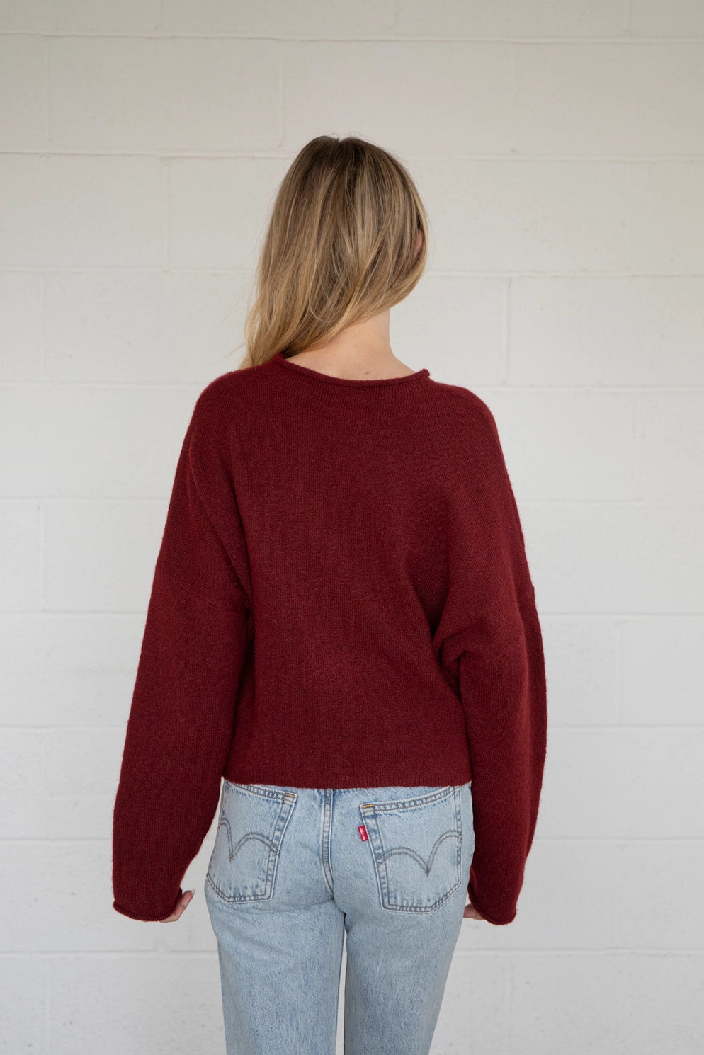 Core Cardigan- Wine