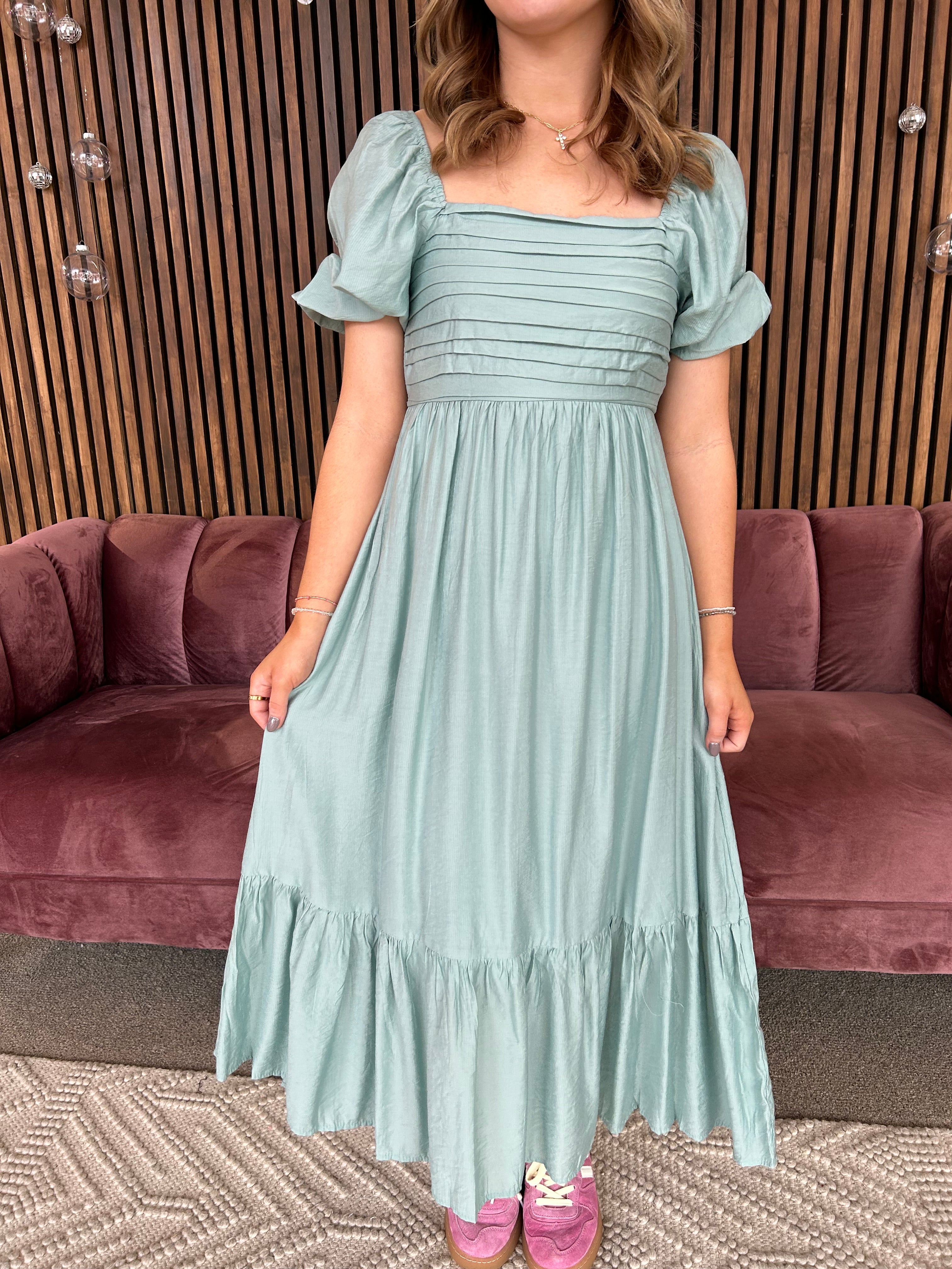Classic Maxi Dress- Mint