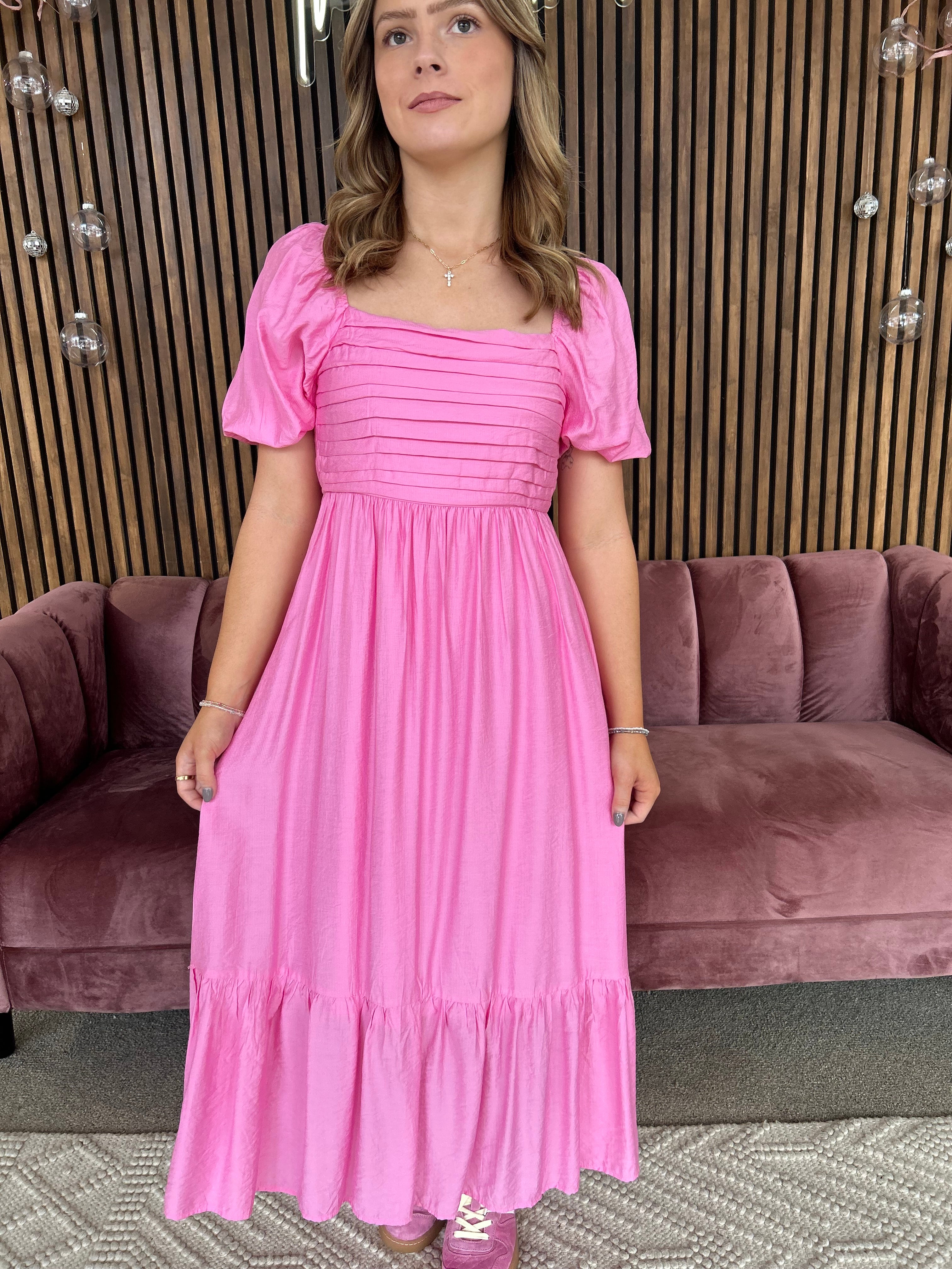 Classic Maxi Dress- Pink