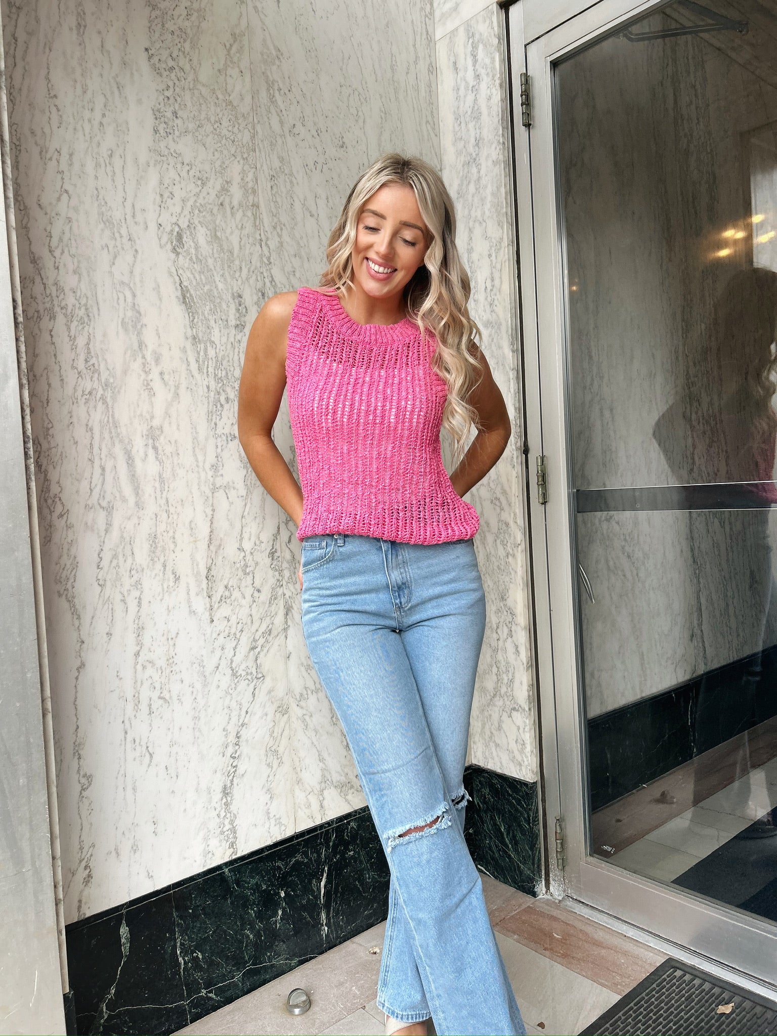 Timeless Knit Top - Pink