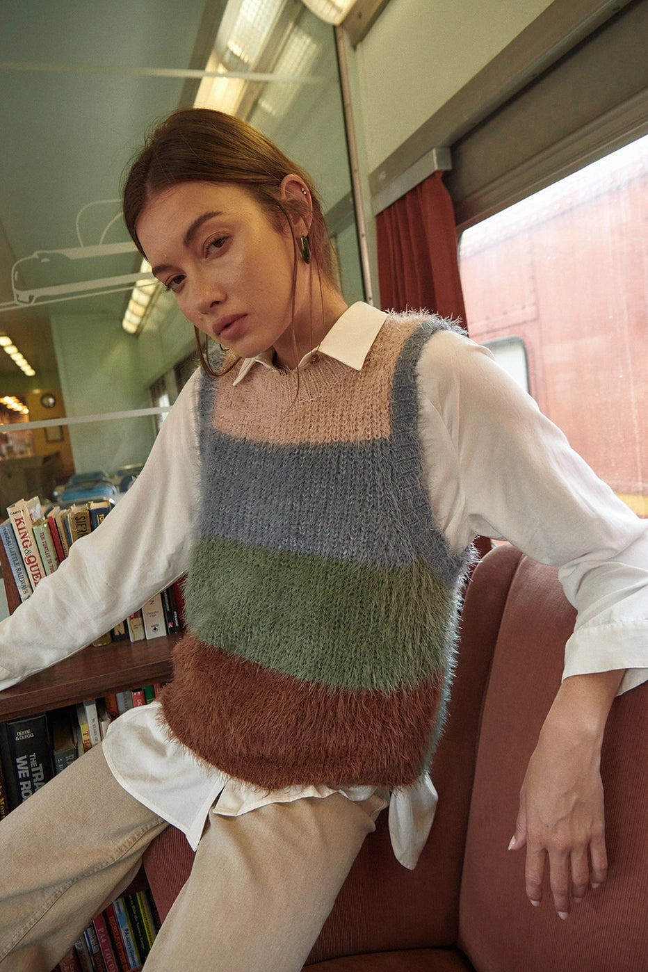 Colorblock Sweater Vest