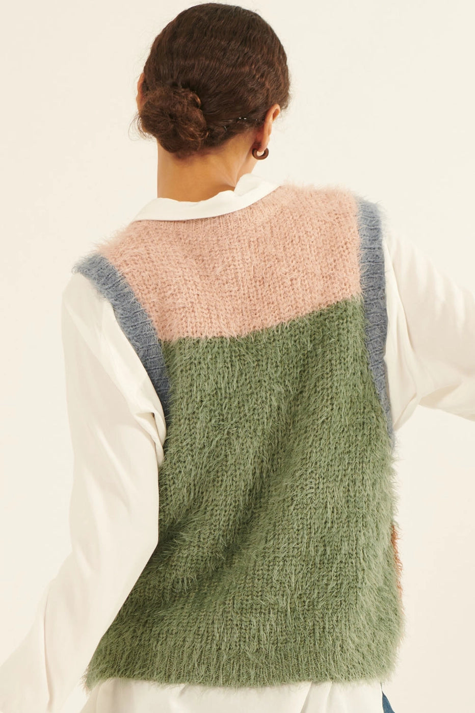 Colorblock Sweater Vest