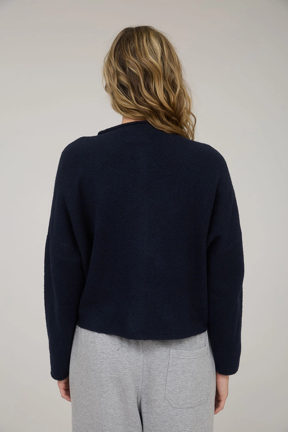 Navy Knit Cardigan