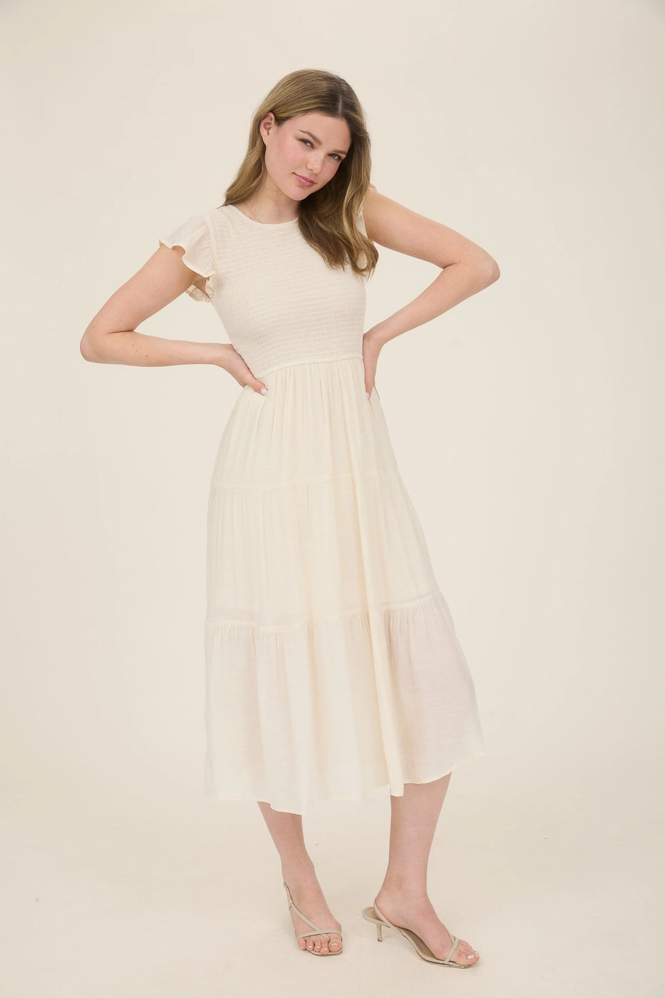 City Life Dress- Cream