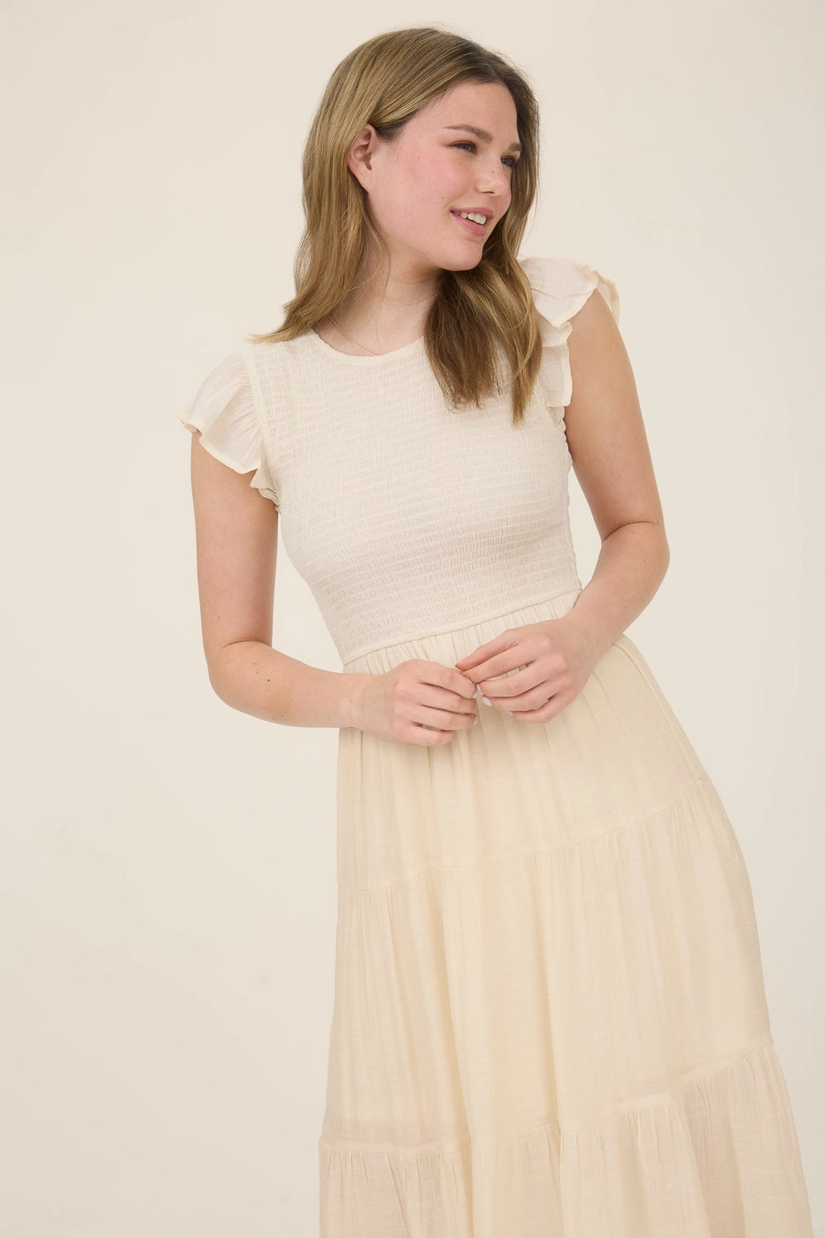 City Life Dress- Cream