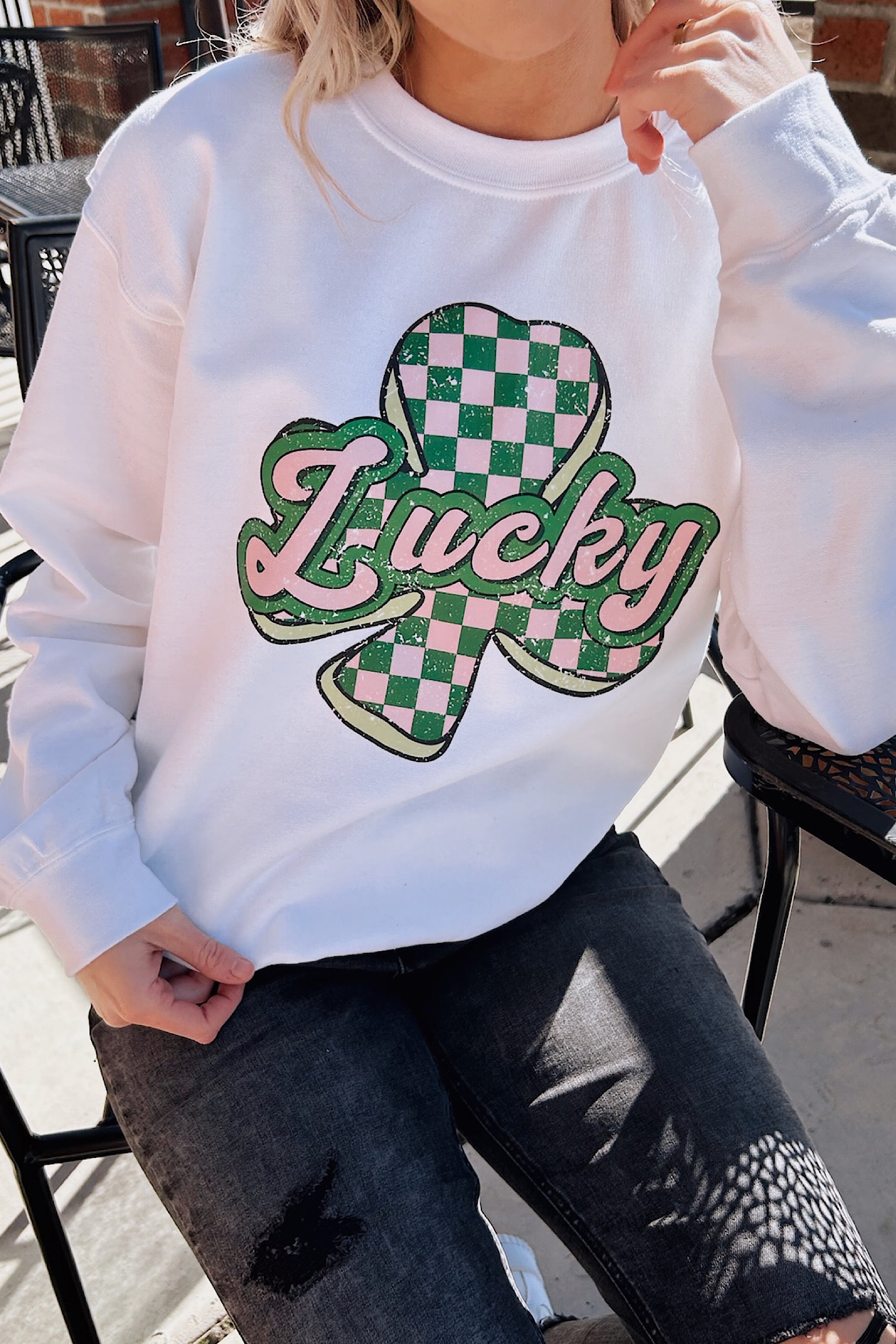 BJB Customs: Lucky Clover Sweatshirt