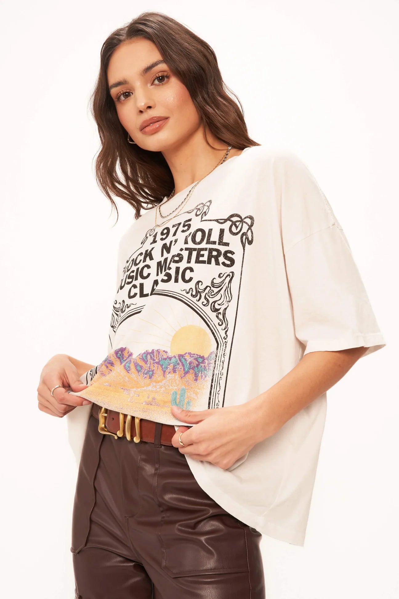 Project Social T: Classic Rock Perfect BF Tee - Vintage White