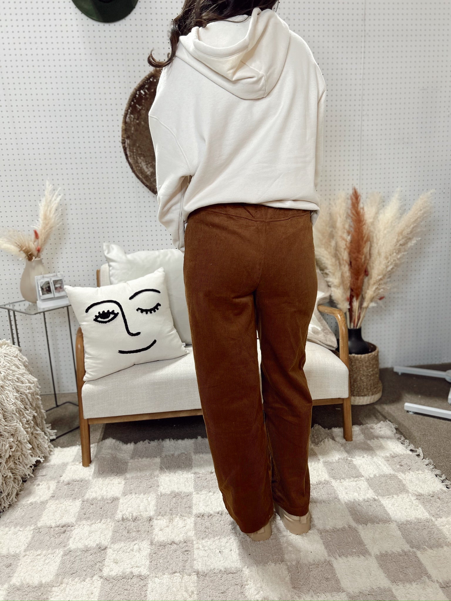 The Comfy Corded Pants- Brown