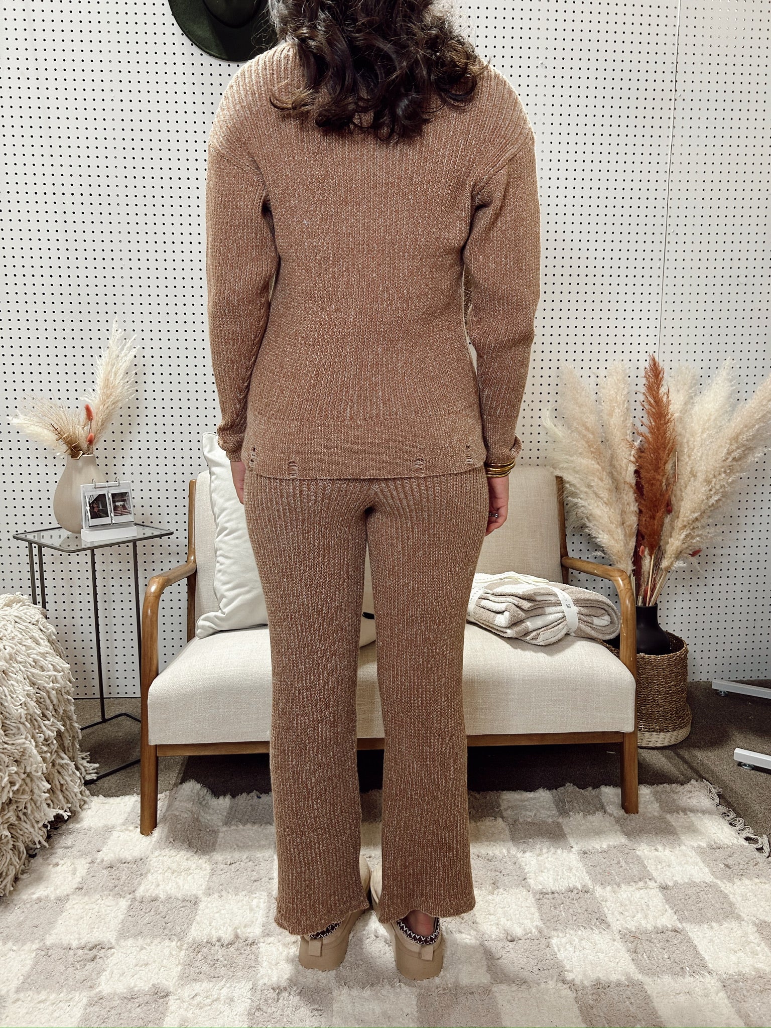 Feeling Cute Sweater Pants- Brown