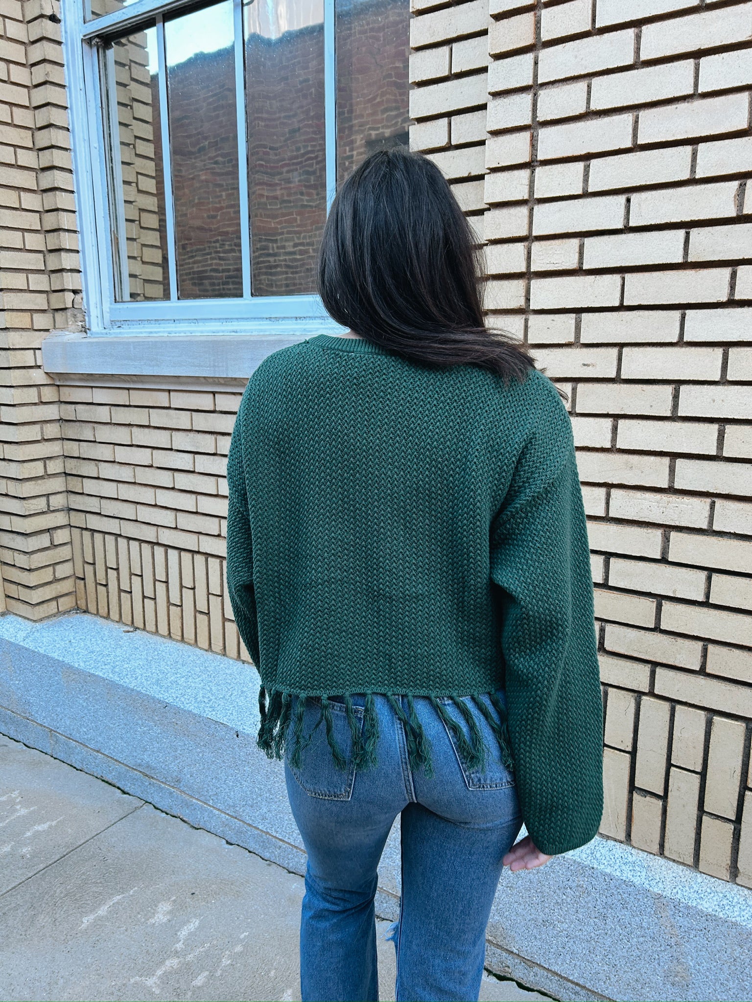 Tassel Sweater- Green