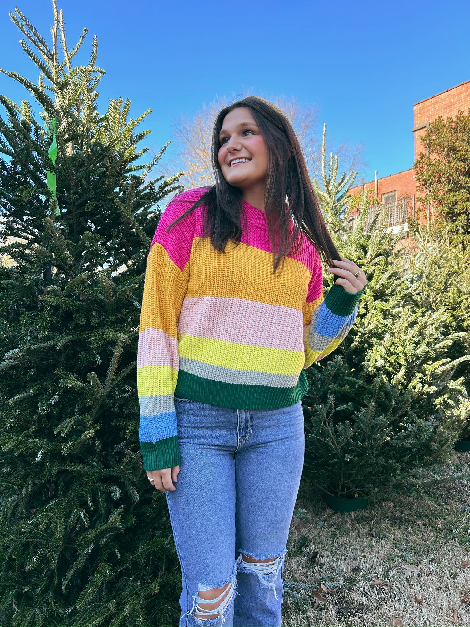 Winter Rainbow Sweater