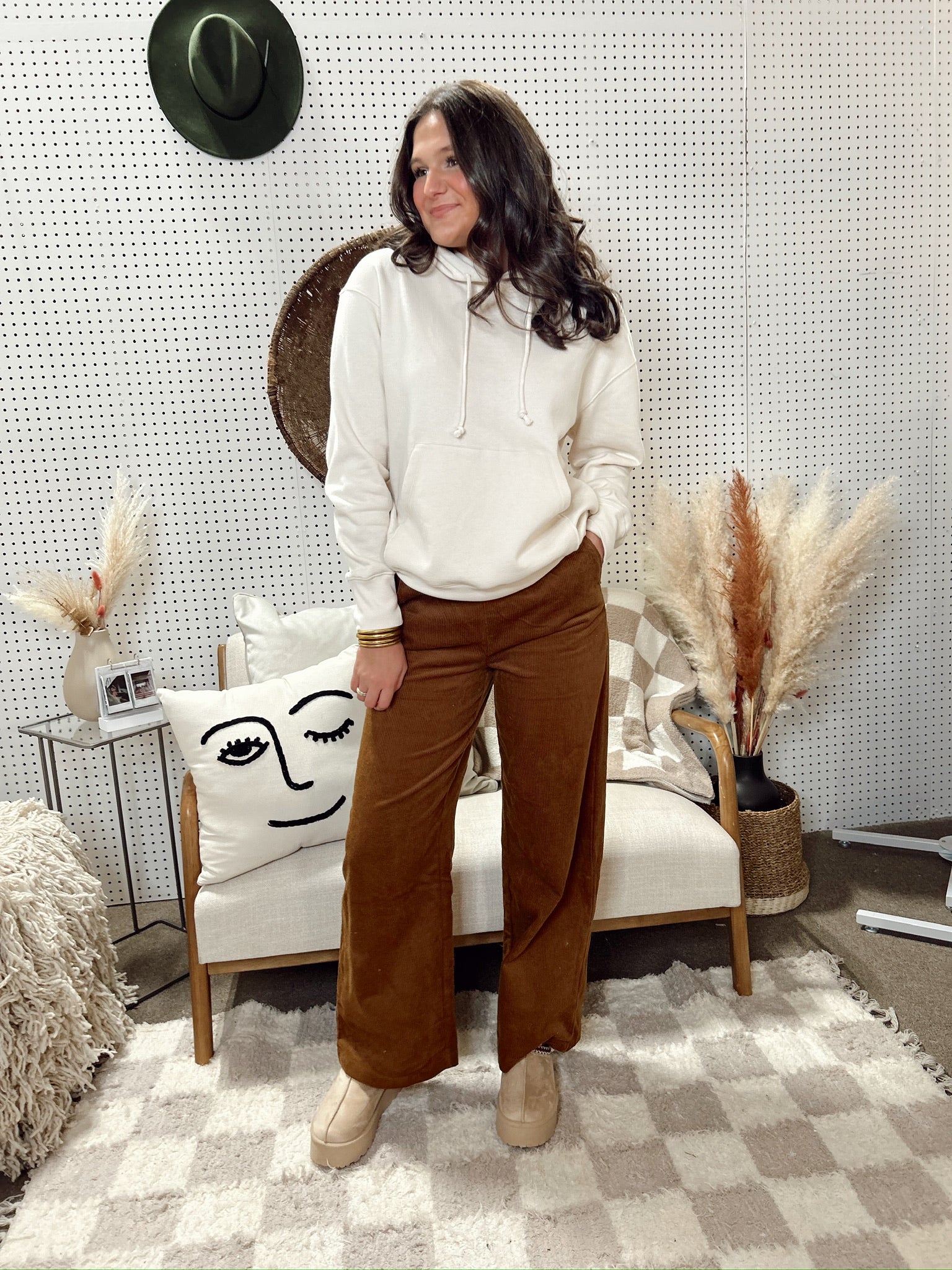 The Comfy Corded Pants- Brown